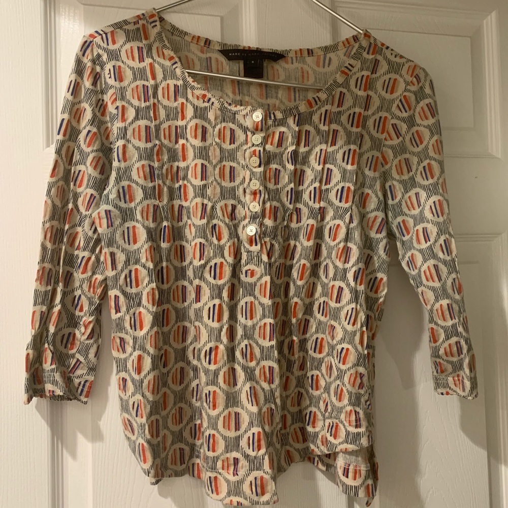 Marc Jacobs printed jersey top size Small